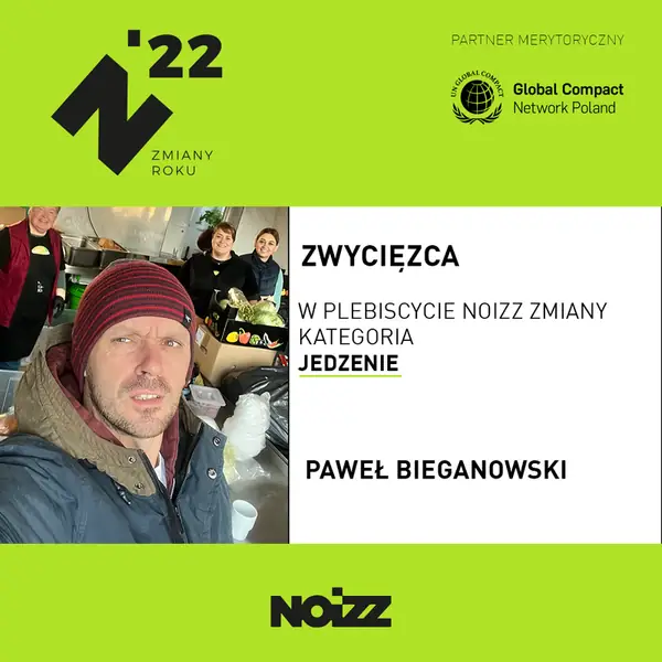 Paweł Bieganowski zwycięża w kategorii Jedzenie