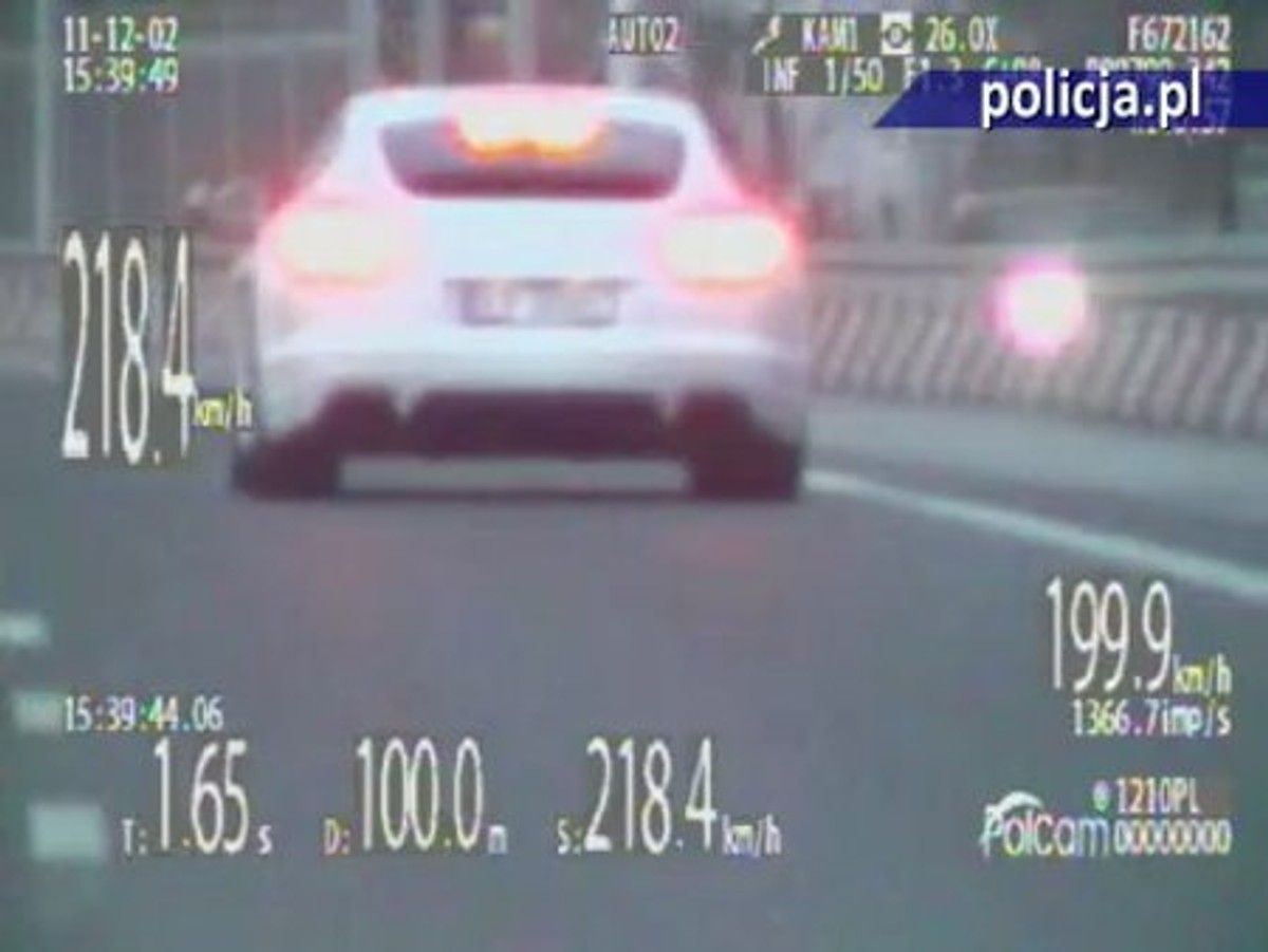 Kto tak szalał porsche? Niewiargodna prędkość pod nosem policji!
