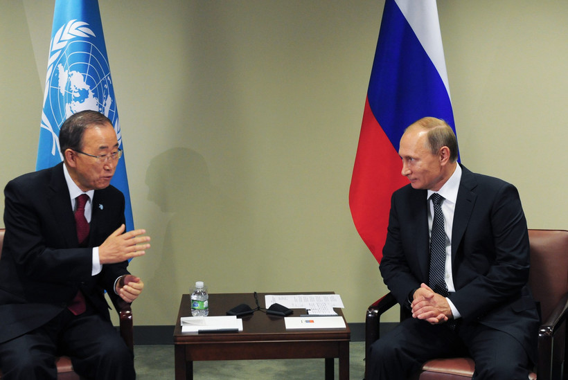 Putin i Ban Ki-moon na szczycie ONZ