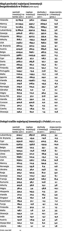 Dokąd trafiło najwięcej inwestycji z Polski