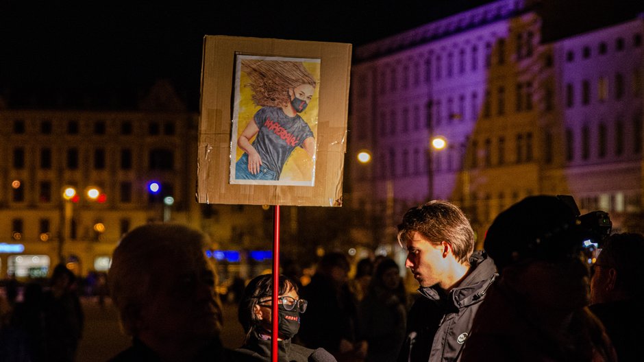 Manifestacja na placu Wolności w Poznaniu, fot. Bartosz Garba