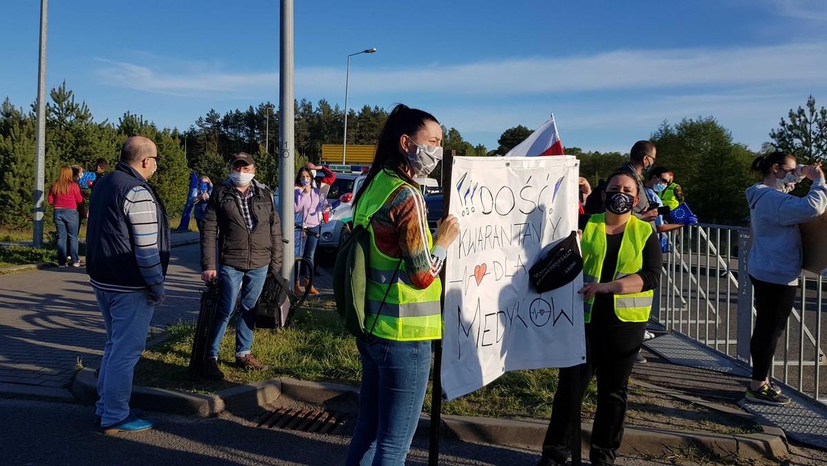 Protest lekarzy na granicy