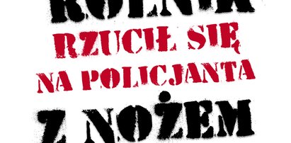 Rolnik rzucił się na policjanta z nożem