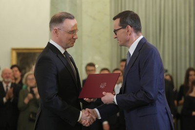 Prezydent Andrzej Duda powołał nowy rząd Mateusza Morawieckiego