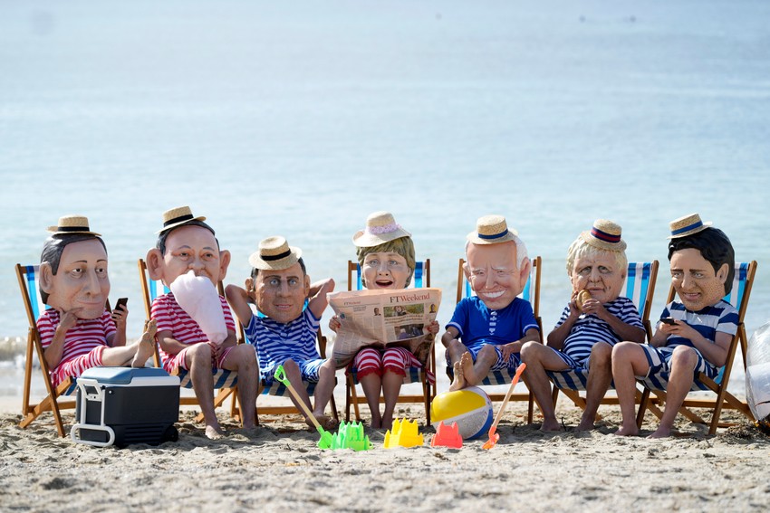 Klimatski aktivisti "Oksfama" u Kornvolu