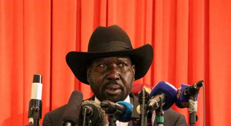 South Sudan's President Salva Kiir addresses the nation after receiving an extension of 100 days to form a unity government