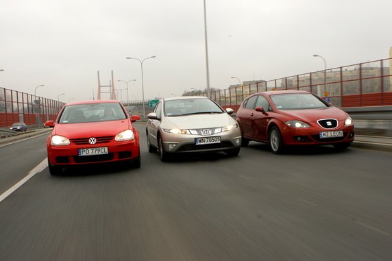 Honda Civic, Seat Leon, VW Golf – porównanie