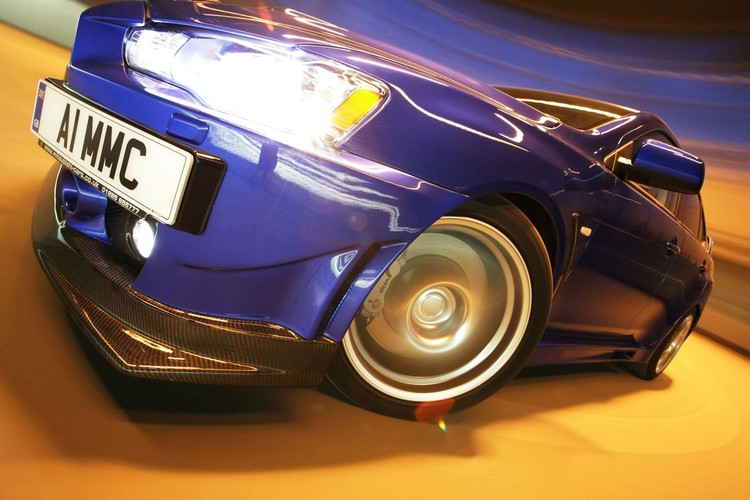 Tak drastyczne osiągi powodują, że lancer urywa głowę a pierwszą setkę zabija w 3,8 s