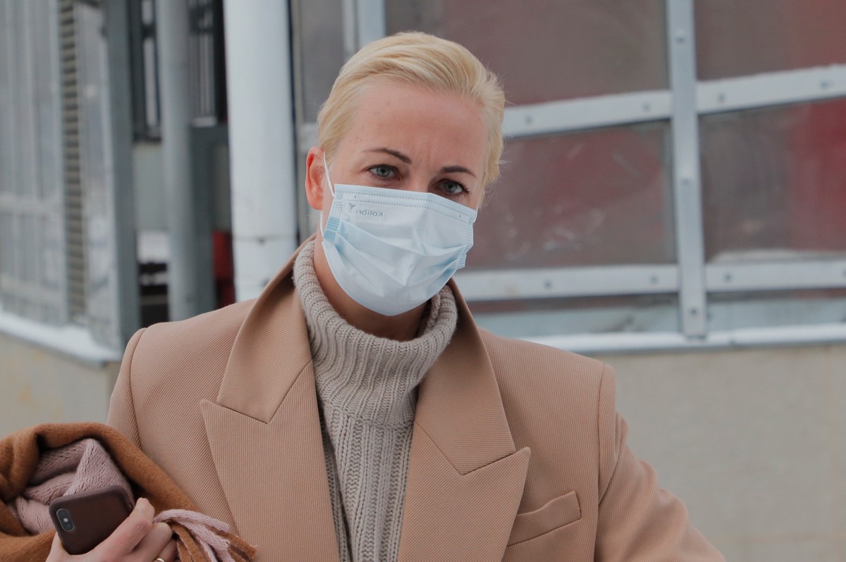Julia Nawalna została zatrzymana w czasie demonstracji, której uczestnicy żądali uwolnienia jej męża z aresztu śledczego.