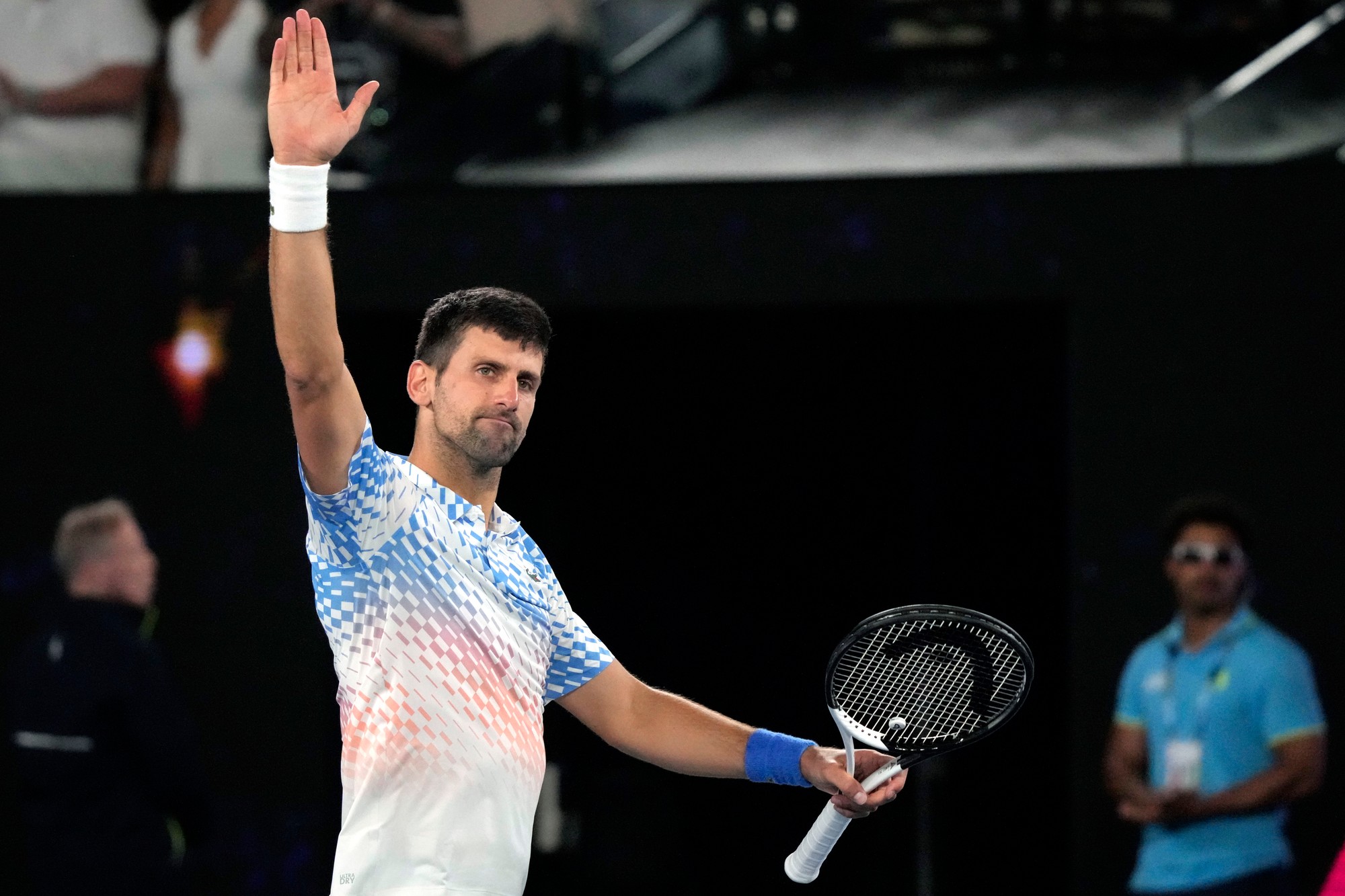 Srbský tenista Novak Djokovič na Australian Open.