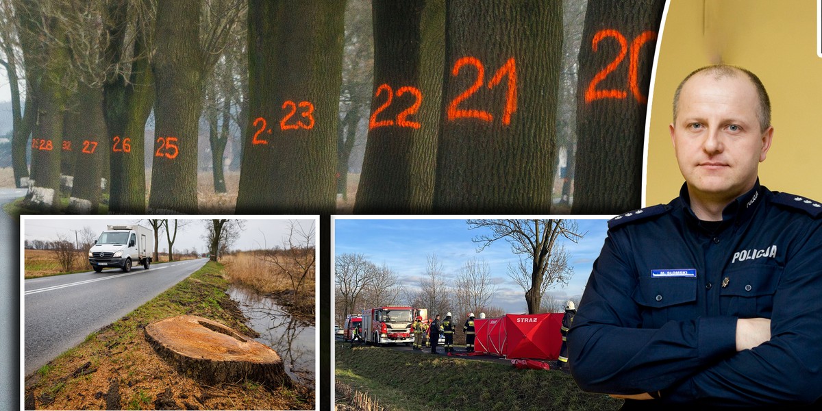 Podinsp. Marek Słomski, rzecznik policji w Gliwicach o sprawie wycinki 107 drzew w Żernicy. 