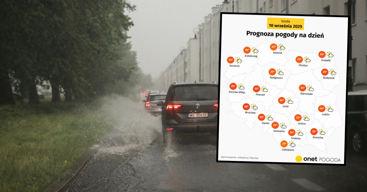 Polska na progu gwałtownego załamania pogody. Niebawem wtargnie wielogodzinna ulewa