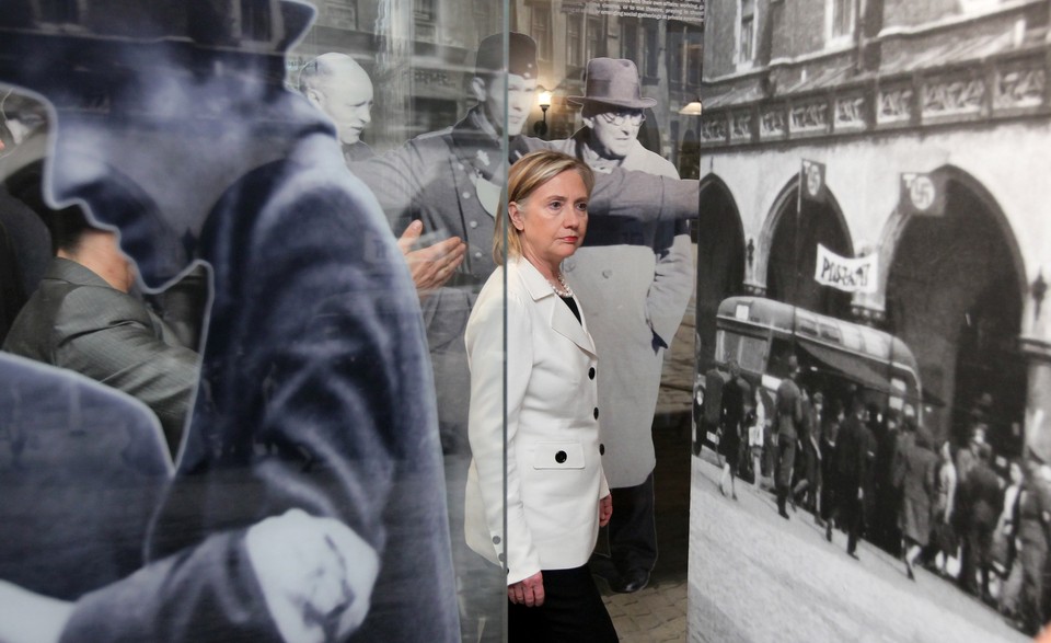 KRAKÓW USA HILLARY CLINTON FABRYKA SCHINDLERA