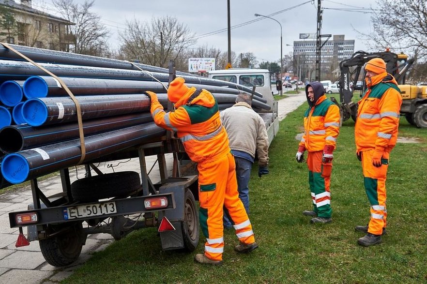 Remont ulicy Obywatelskiej w Łodzi 