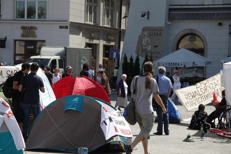 Protest Rynek Główny.FOT. Jacek Krawczyk/Onet