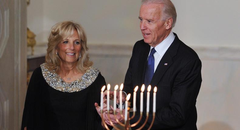 Joe Biden and his wife, Jill.