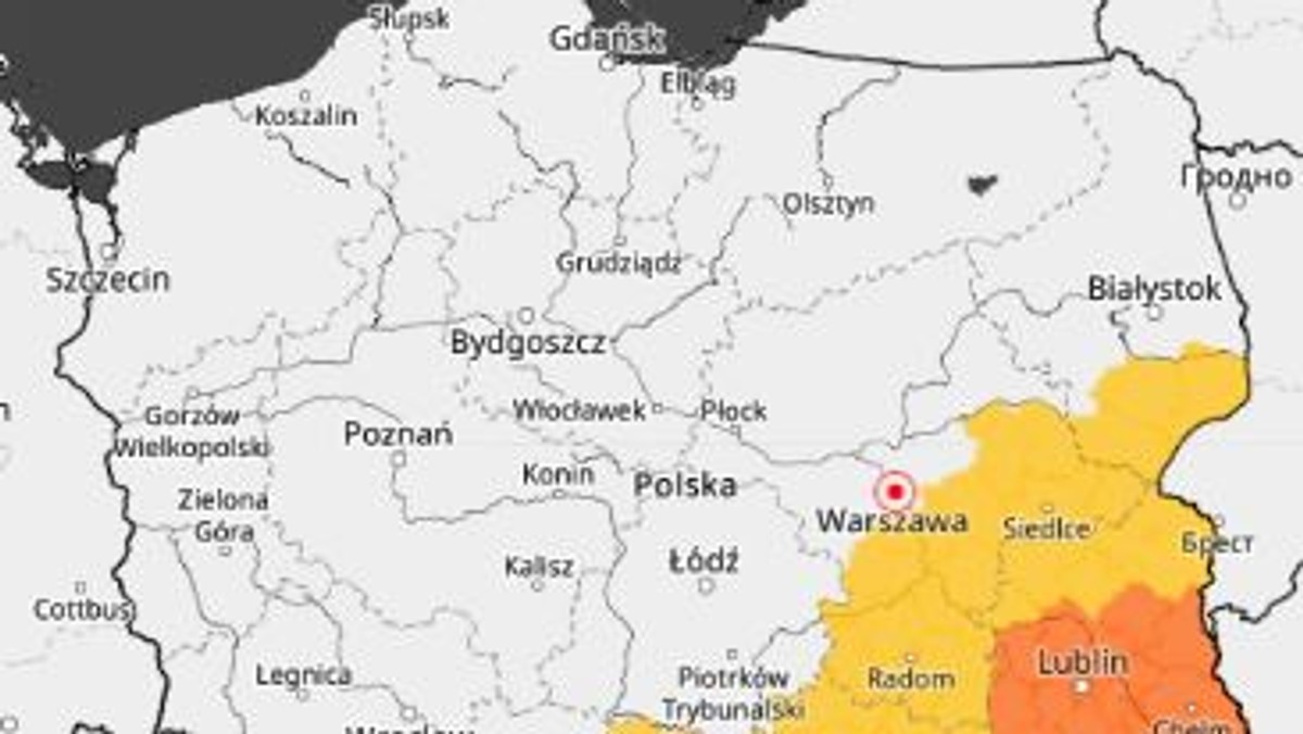 Burze nad Polską. Ostrzeżenie dla podkarpackiego i lubelskiego