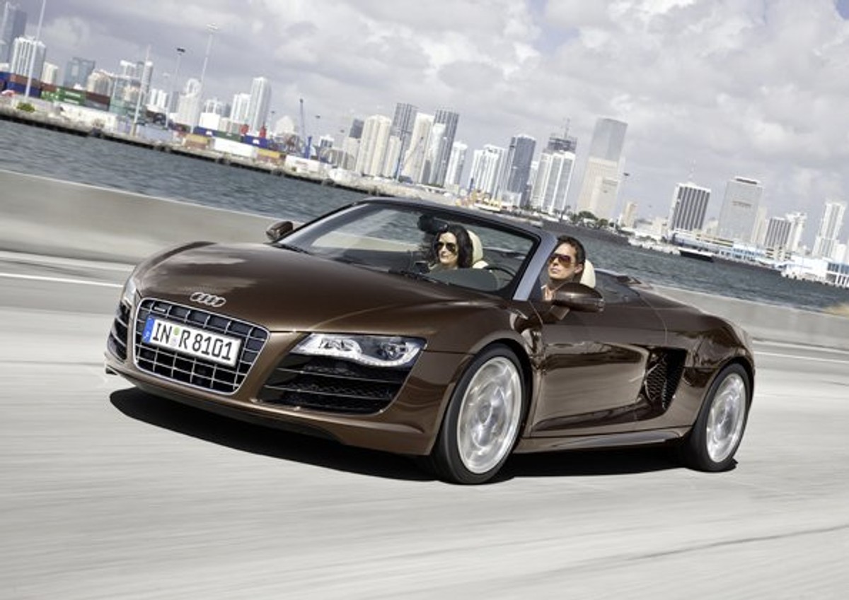 Audi R8 bez dachu - hit z Frankfurtu