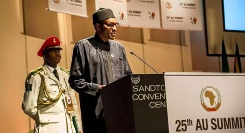 President Muhammadu Buhari attends AU Summit