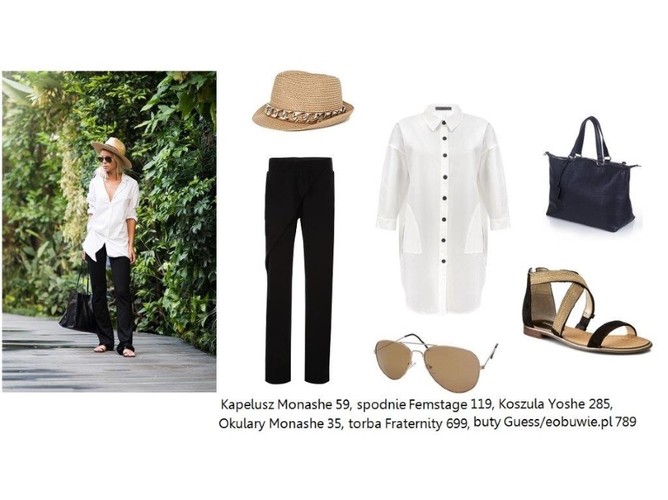 STYLIZACJE z białą koszulą