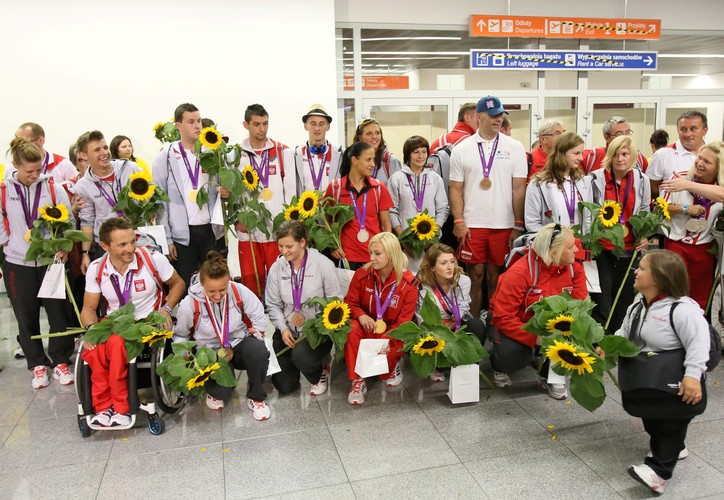 Powitanie medalistów