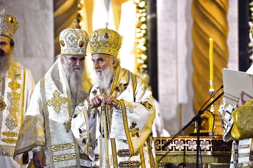 Mitropolit Amfilohije i patrijarh Irinej
