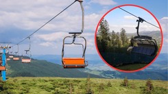 Pies wyskoczył z jadącej kolejki. Widzieli to turyści