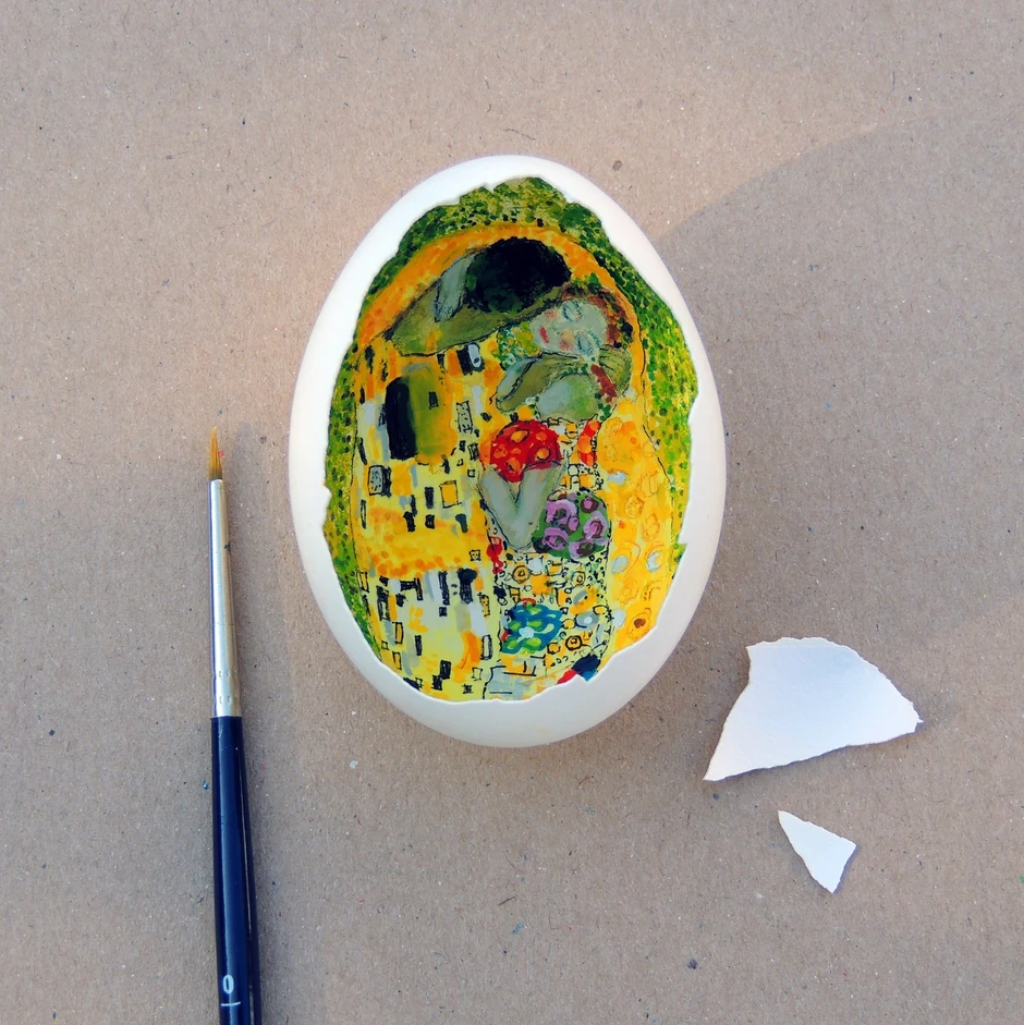 Minijaturni "Poljubac" Gustava Klimta