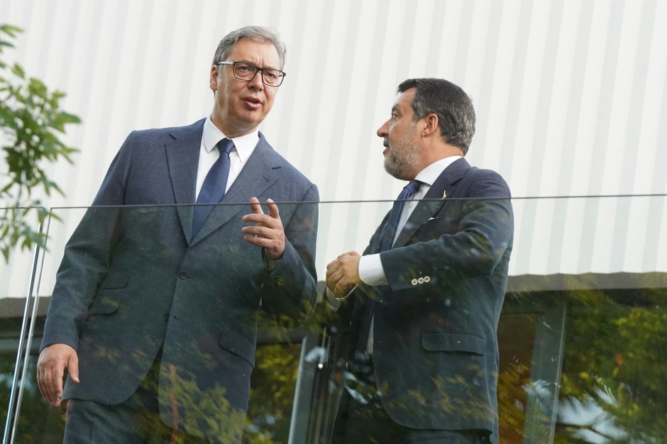 Aleksandar Vučić i Mateo Salvini