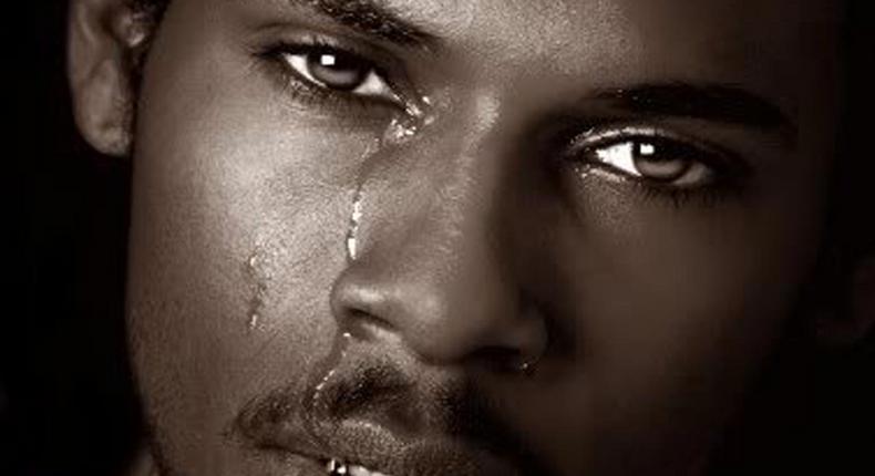Stock photo: black-man-crying