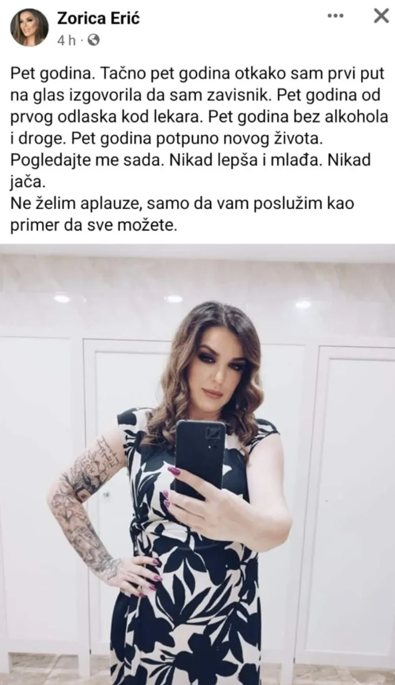 Zorica Erić o zavisnosti
