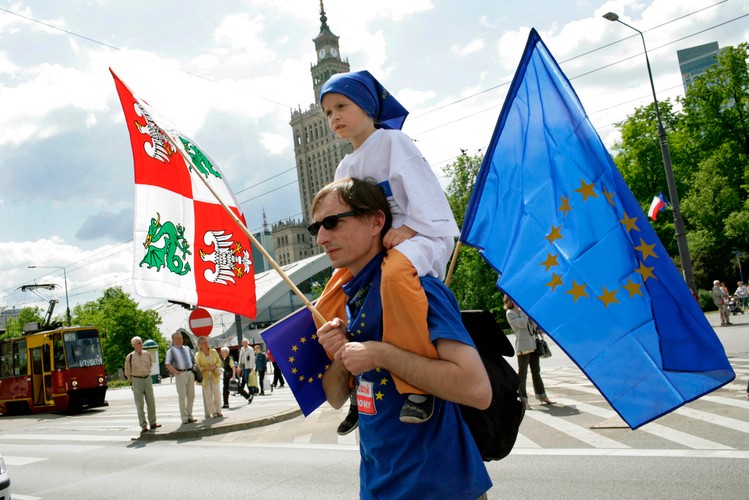 Nie zabrakło także najmłodszych zwolenników Unii Europejskiej