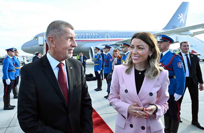 Andrej Babiš i Adrijana Mesarović