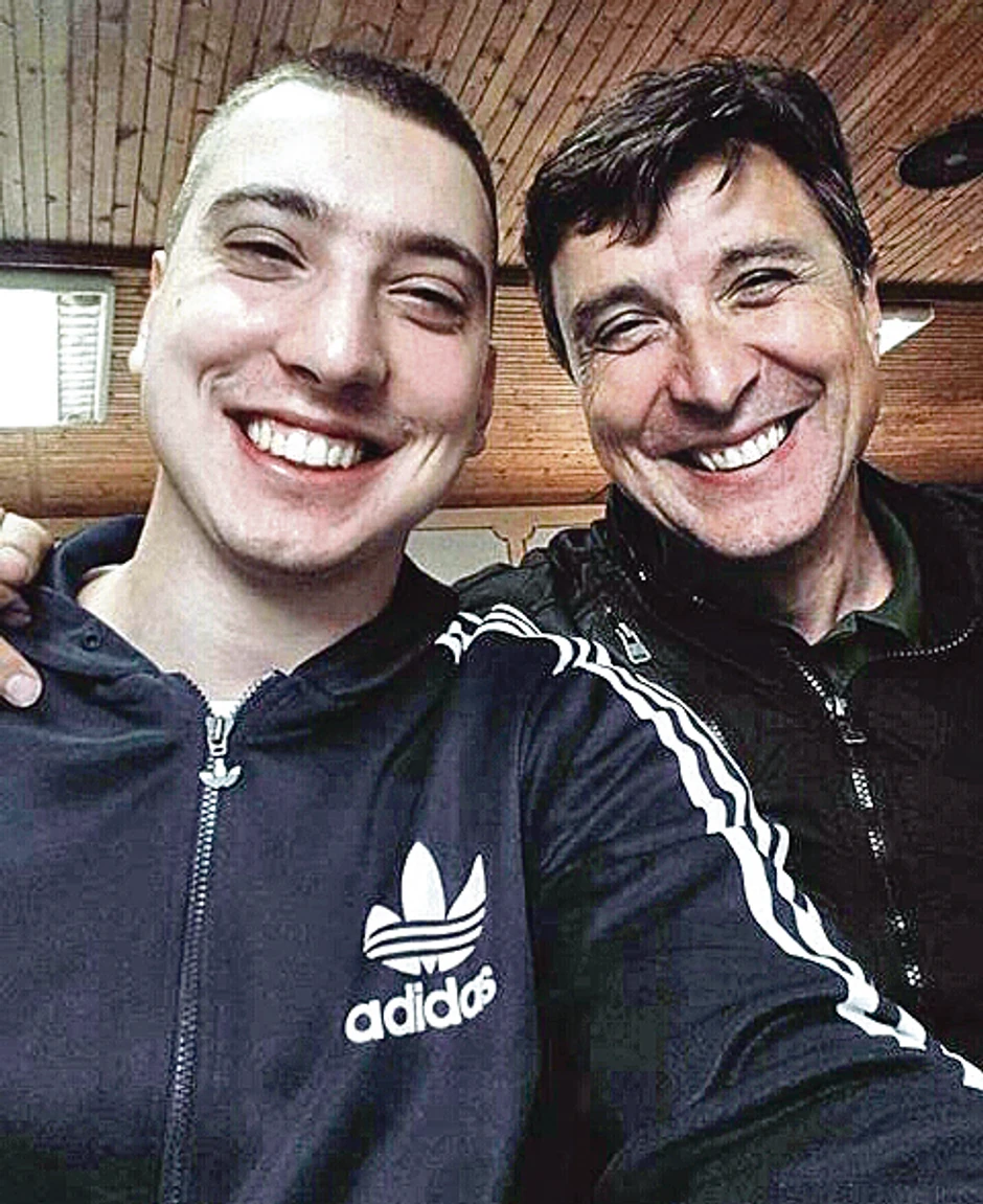 Goran Mileusnić sa sinom Milošem