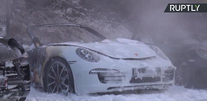 Spłonęło 12 Porsche przed wizytą Trumpa w Hamburgu