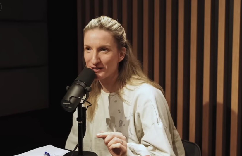 Moderátorka Adela Vinczeová. 