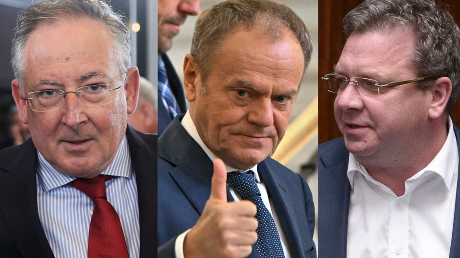 Bartłomiej Sienkiewicz, Donald Tusk i Michał Wójcik