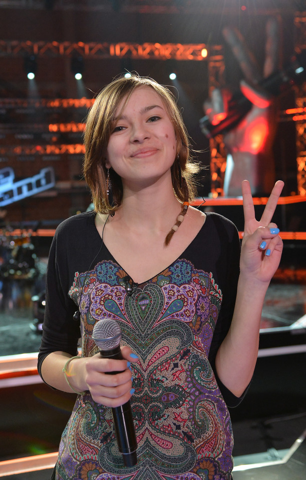 Natalia Nykiel na planie "The Voice of Poland"