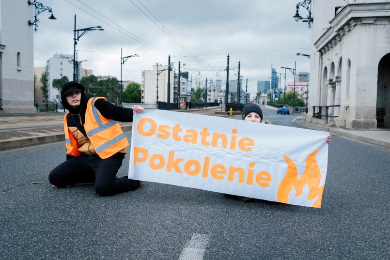 Ostatnie Pokolenie protestuje w Warszawie