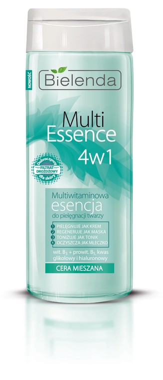 Bielenda Multiessence 4 w 1 Multiwitaminowa esencja do pielęgnacji twarzy, cera mieszana