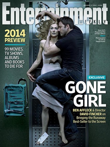 Ben Affleck i Rosamund Pike na okładce '‪Entertainment Weekly‬'