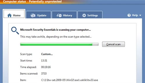 Security Essentials Beta nie wzbudza fałszywych alarmów - żaden z bezpiecznych plików nie został oznaczony jako zagrożenie.