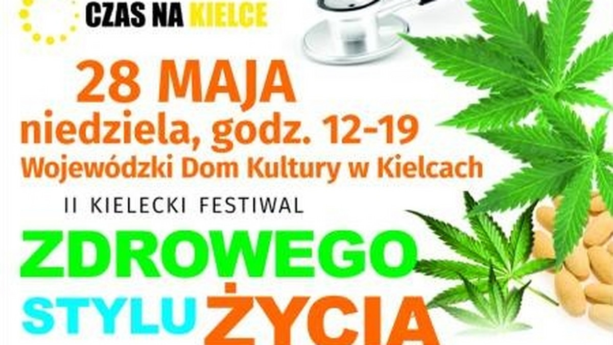 Już w najbliższą niedzielę w Wojewódzkim Domu Kultury w Kielcach odbędzie się II Kielecki Festiwal Zdrowego Stylu Życia. Tematem przewodnim wydarzenia organizowanego przez stowarzyszenie "Czas na Kielce" będzie medyczna marihuana. Nie zabraknie też stosik z produktami na bazie konopi czy produktami ekologicznymi.