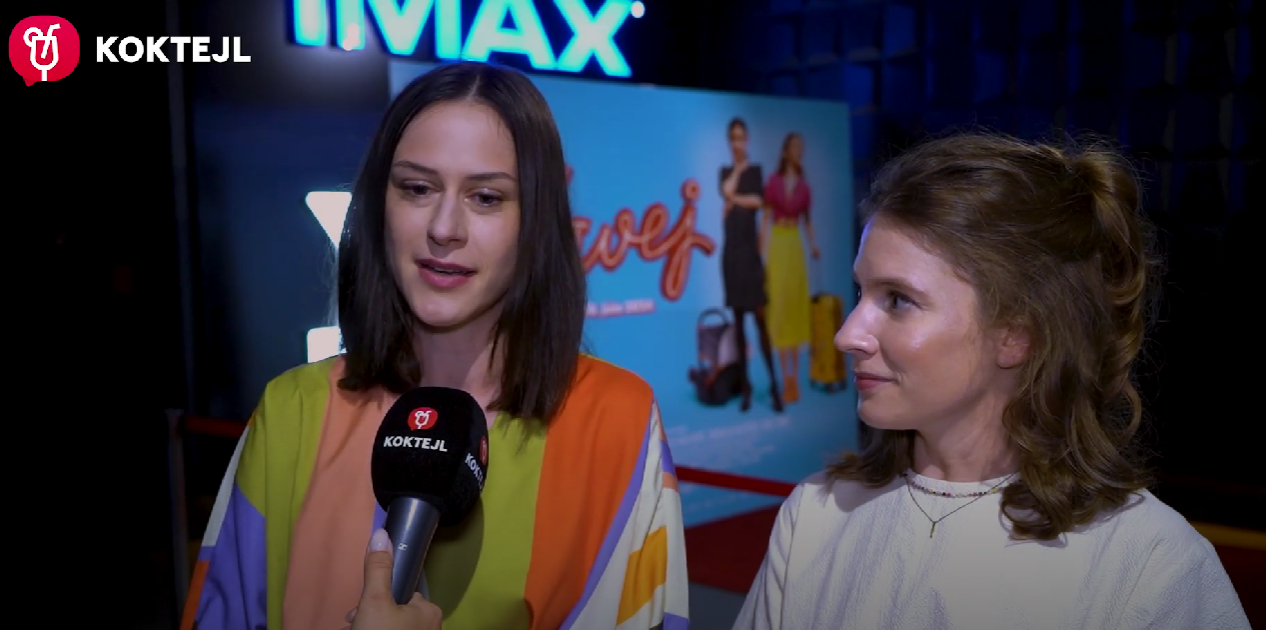 Hviezdy filmu Kavej - Anna Jakab Rakovská a Jana Kovalčiková.