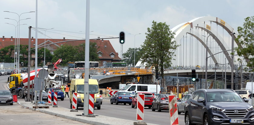 Uwaga! Znowu zmiany przy budowie wiaduktu Biskupia Górka w Gdańsku
