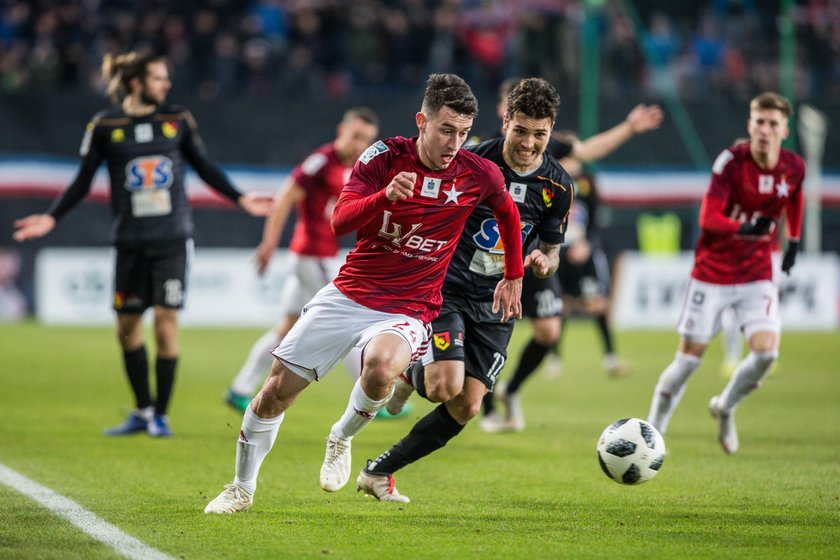 Pilka nozna. Ekstraklasa. Wisla Krakow - Jagiellonia Bialystok. 08.12.2018