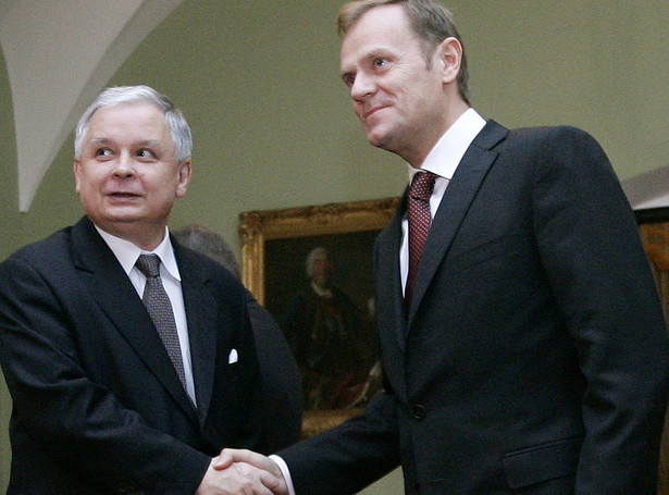 Tak Tusk godził się z Kaczyńskim