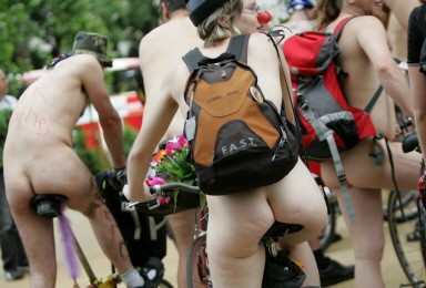 BRITAIN-NAKED BIKE RIDE