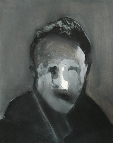 'Szkice do portretu 45', Cezary Bednarczyk, olej na płótnie, 50x40 cm