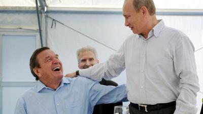 Władimir Putin i Gerhard Schroeder